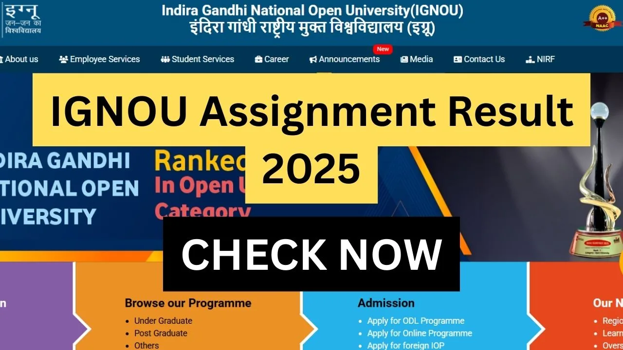 IGNOU Assignment Result 2025