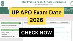 UP APO Exam Date 2026